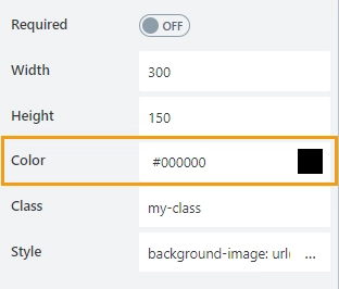 Color property