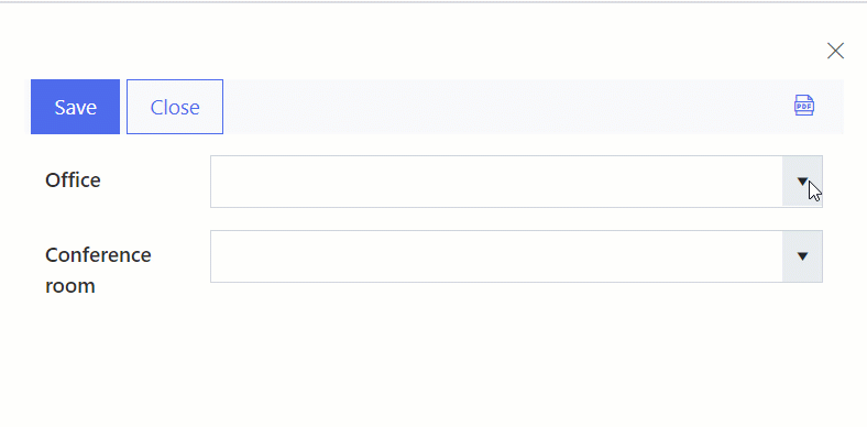 Cascading dropdowns