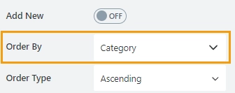 Order by property