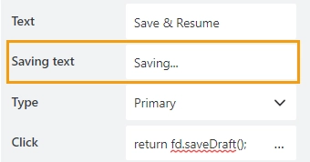 Saving text property