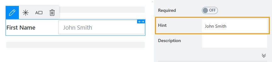 Hint property