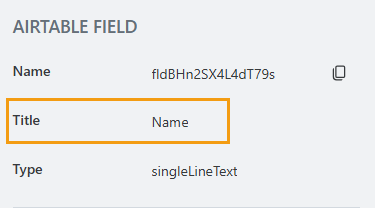Field's title