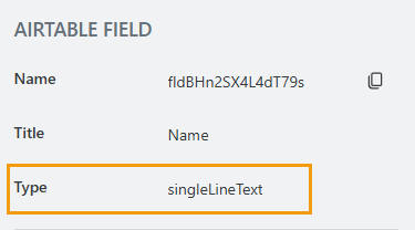 Field's type