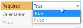 Field's required status