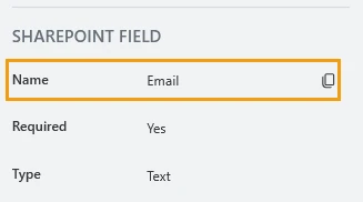 Field's name