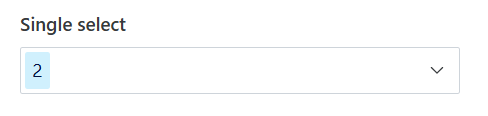 Single Select field