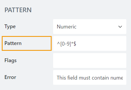 Pattern property