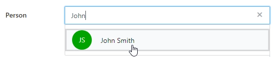 Selecting a user