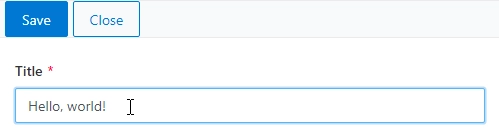 Single line of text preview