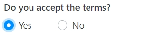 Radio buttons