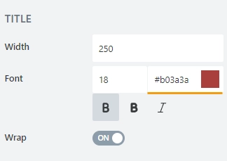 Field's Title font color