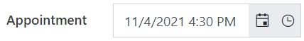 Date and Time field