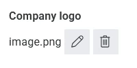 An image field as seen from the editor.