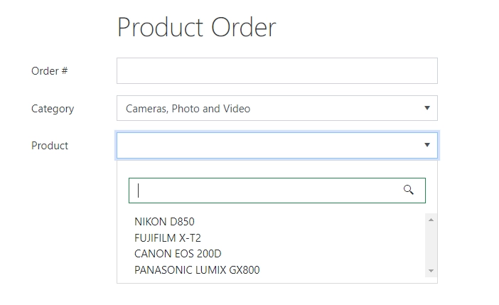 Cameras selected