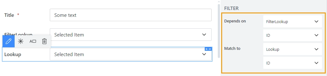 Depends on Lookup