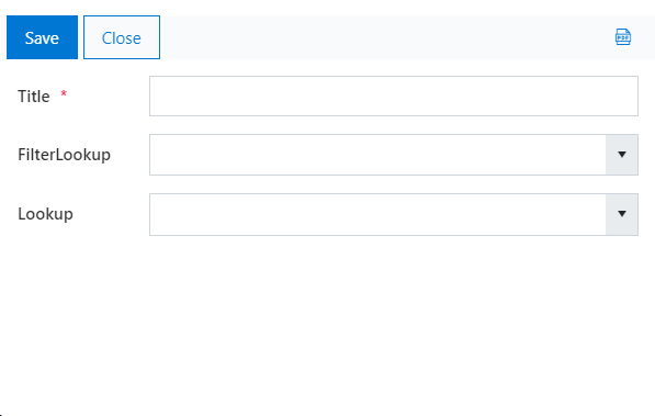 Lookup filtered by Lookup