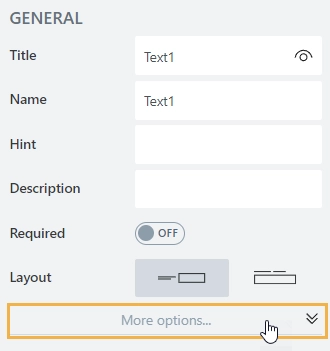Expand options