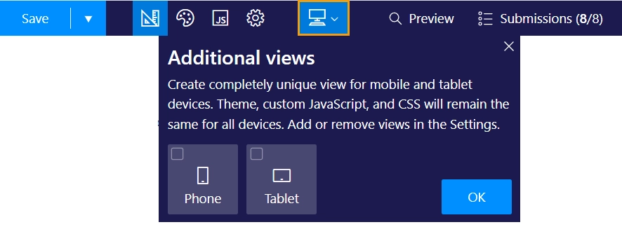 Layouts icons