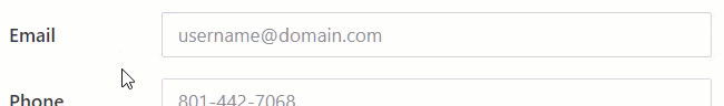Email pattern demo