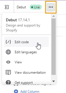 Edit code