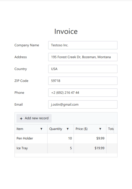 custom size margins