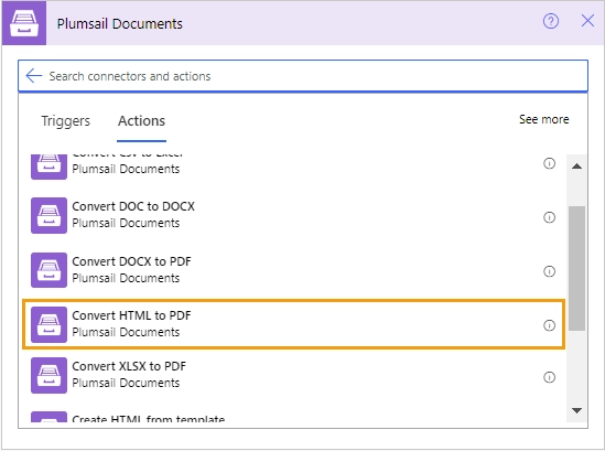 Convert HTML to PDF