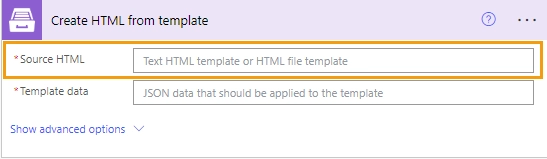 Create Source HTML