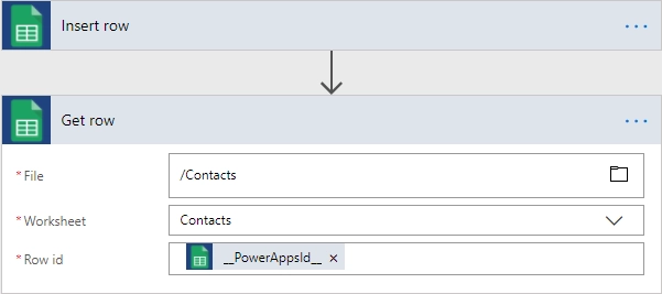 Google Sheets - Get row