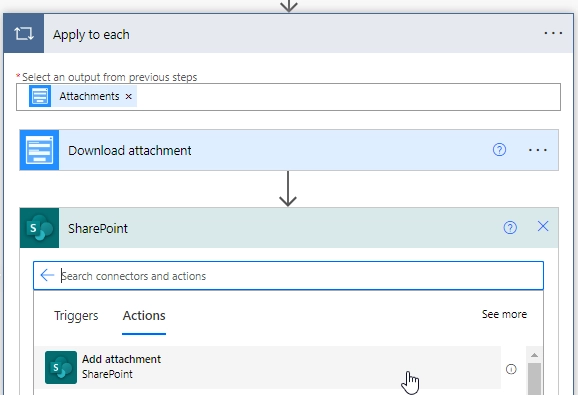 SharePoint attachment search