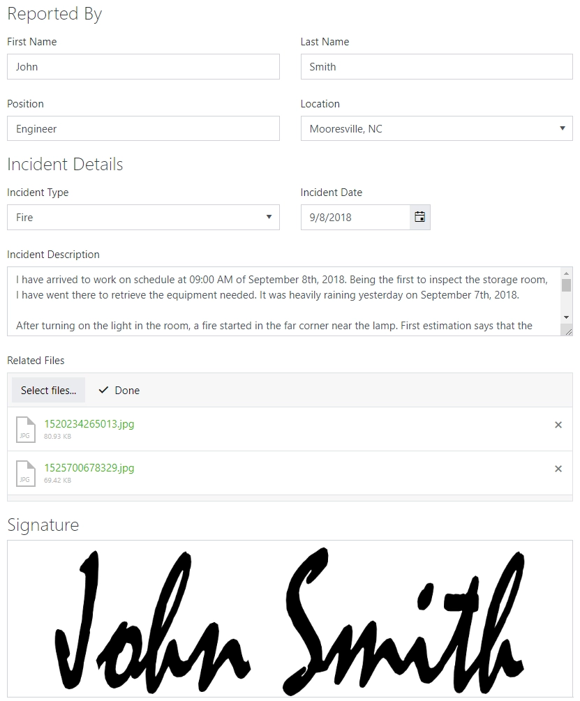 Incident Report Form