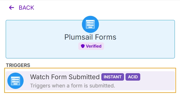 Watch Form Submitted