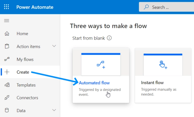 Create automated flow