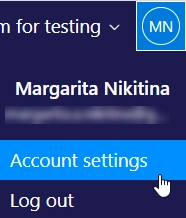 Go to Account Settings