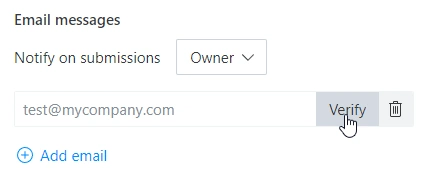 Extra emails for notifications