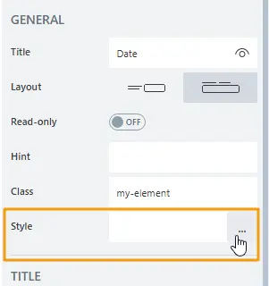 Style property