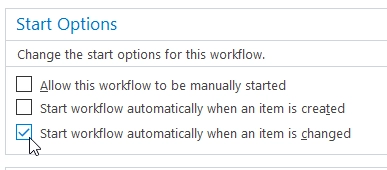 Start Workflow automatically