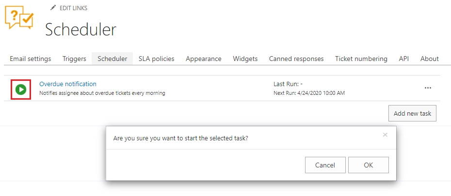 Run a task