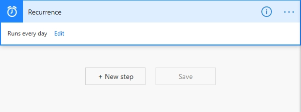 Create new scheduled flow