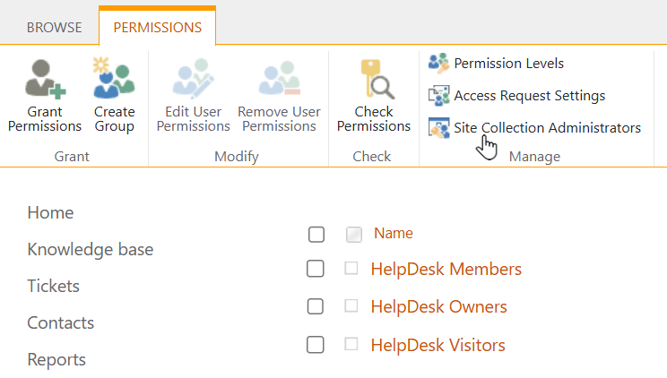 Site Collection Admins