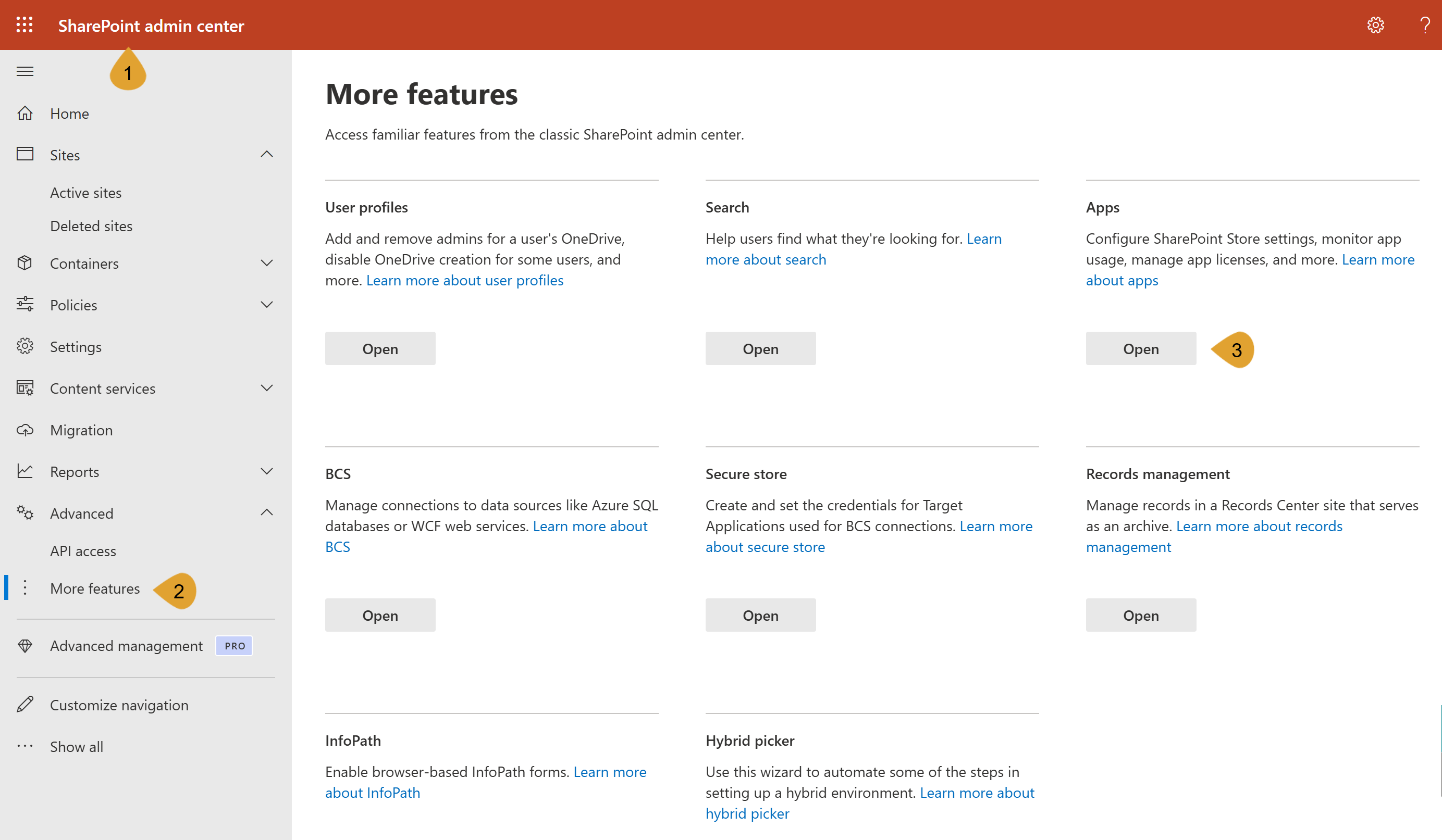 Manage Apps