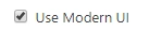 Use Modern UI