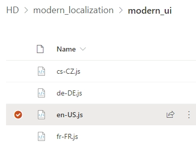 Localization file