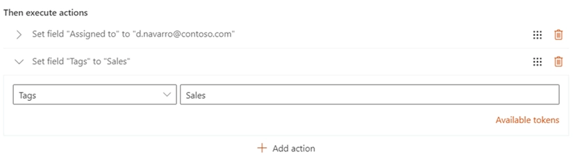 Set a tag