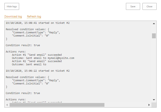 Logs overview