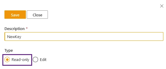 API key type for SharePoint HelpDesk
