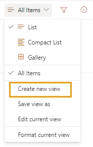 Create new view