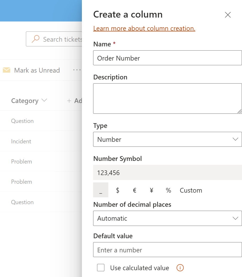 Forms Designer add column