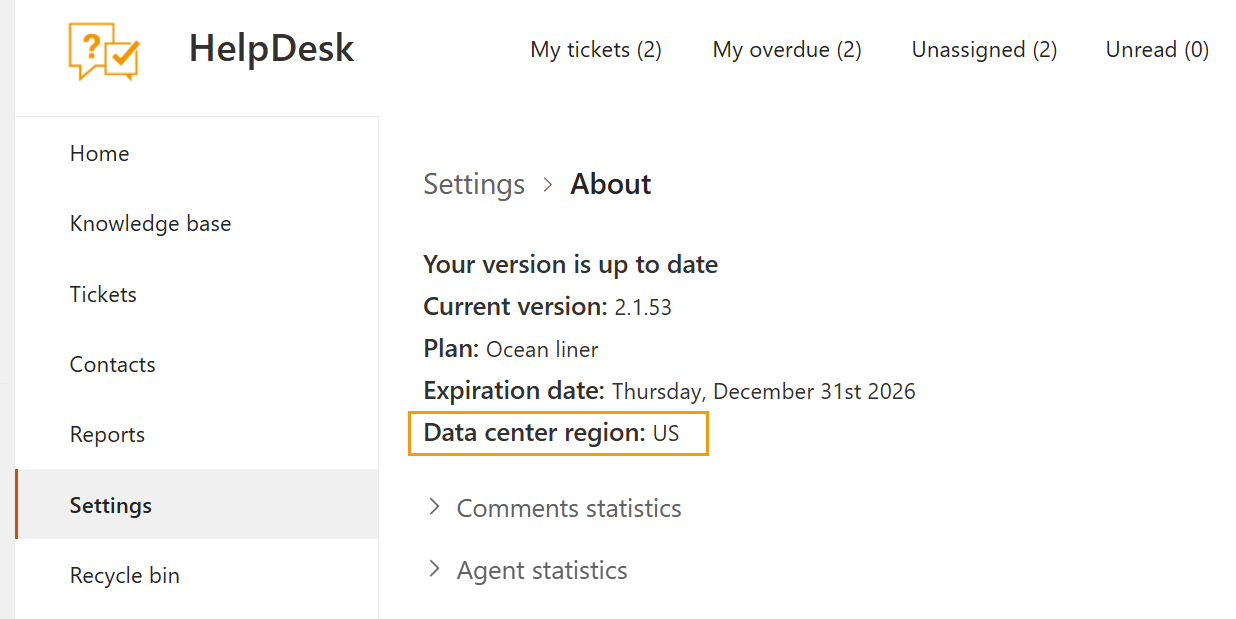 Data center location