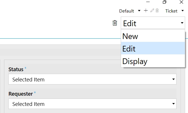 Edit and Display forms