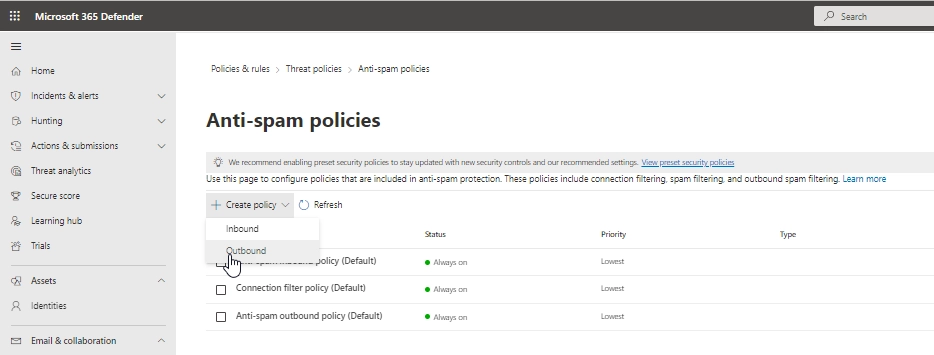 Enable automatic external forwarding for individual mailboxes